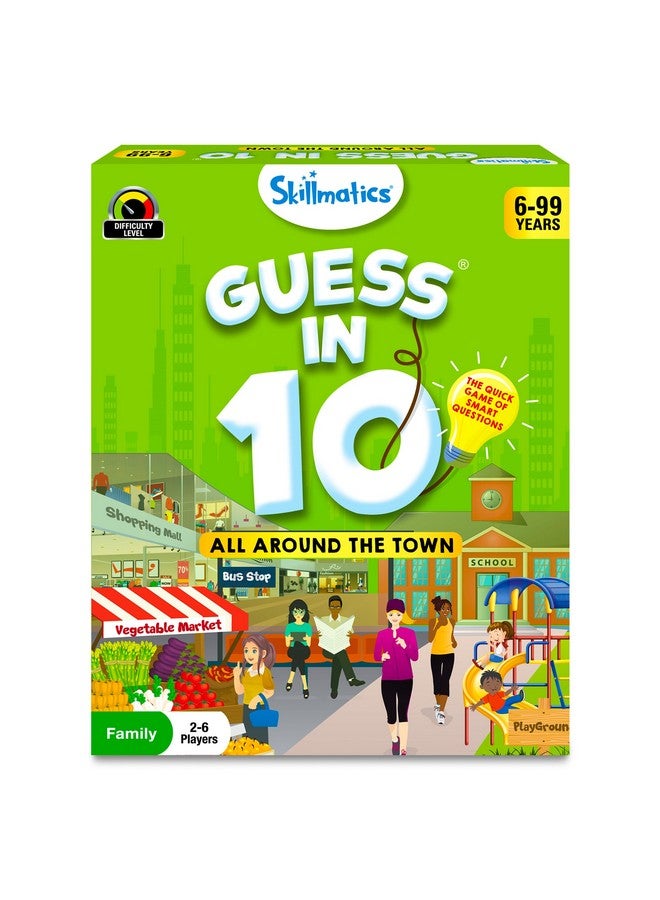 Card Game Guess In 10 All Around The Town Perfect For Boys Girls Kids And Families Who Love Board Games Travel Friendly Stocking Stuffer Gifts For Ages 6 7 8 9