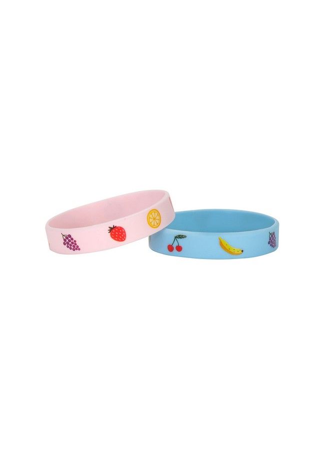24 Pack Tutti Frutti Fruit Silicone Wristbands Bracelets Summer Tropical Fruit Themed Birthday Party Favors For Kids