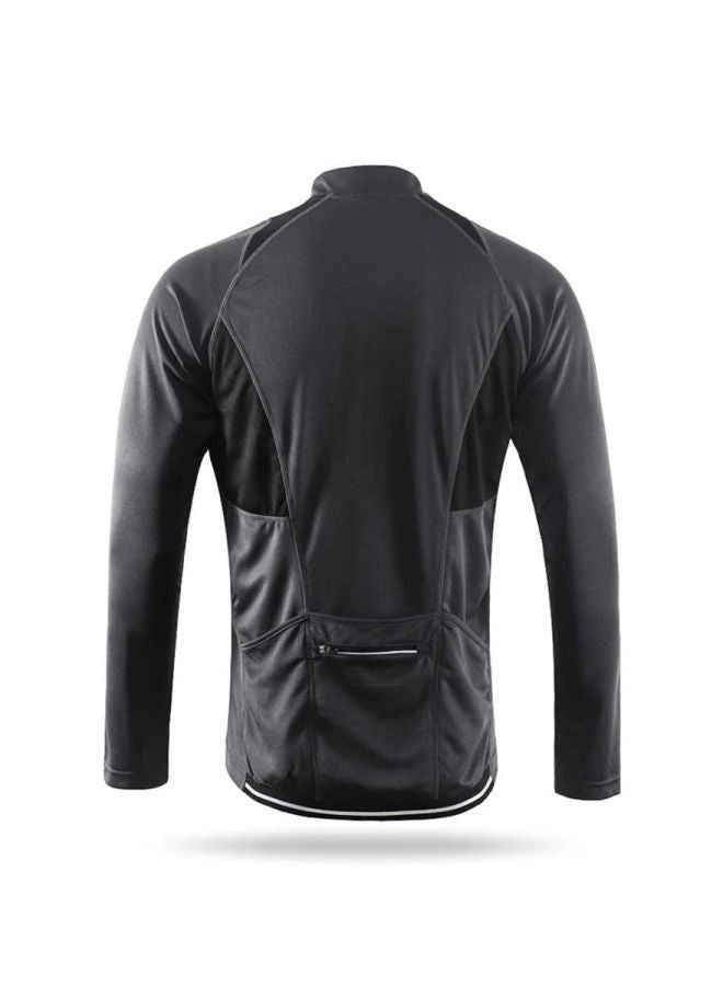 Long Sleeves Cycling Jersey Black