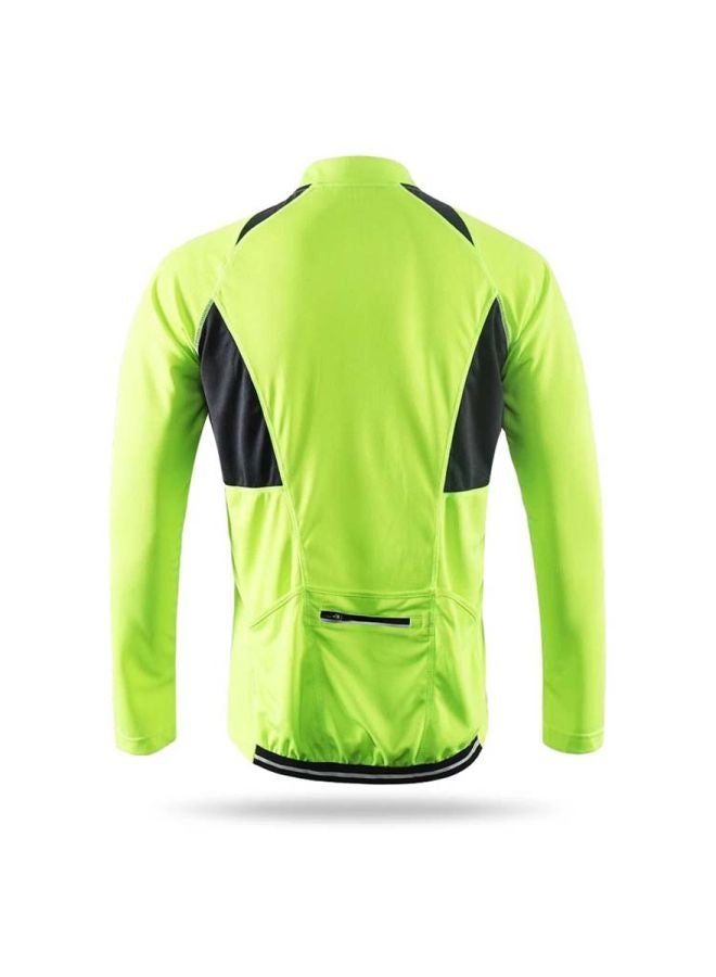 Long Sleeves Cycling Jersey Green