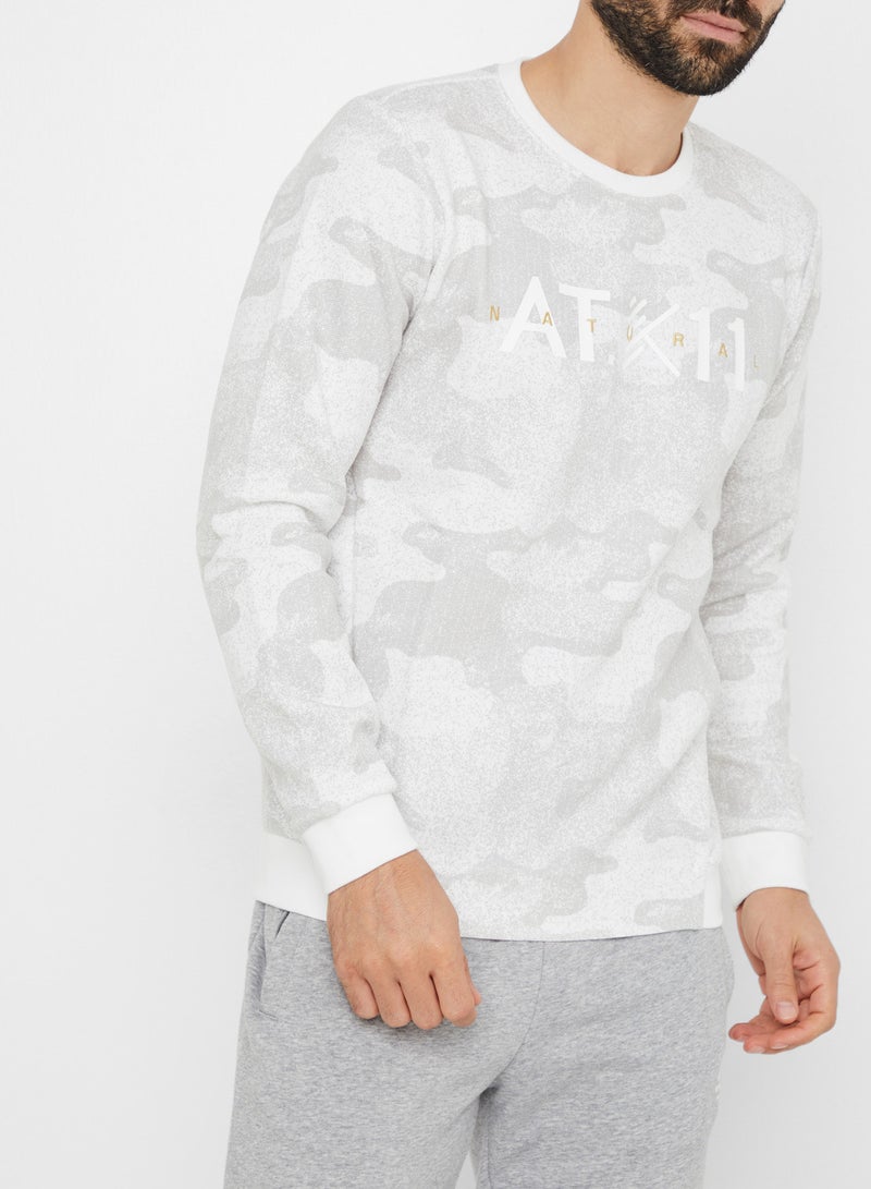 Printed Sweatshirt White