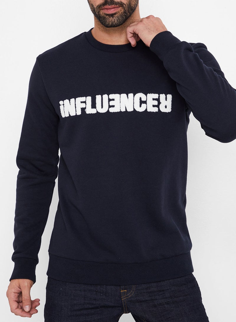 Influencer Sweatshirt Blue