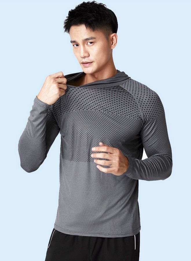 Fast wicking fabric Trail Running Hoodie