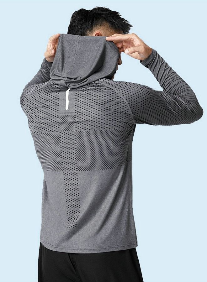 Fast wicking fabric Trail Running Hoodie