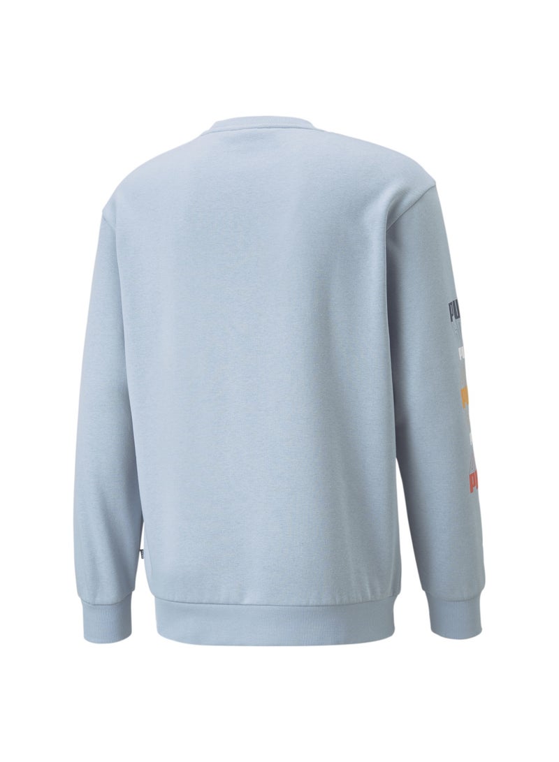 LOGO REPEAT Mens Crew Neck Sweatshirt