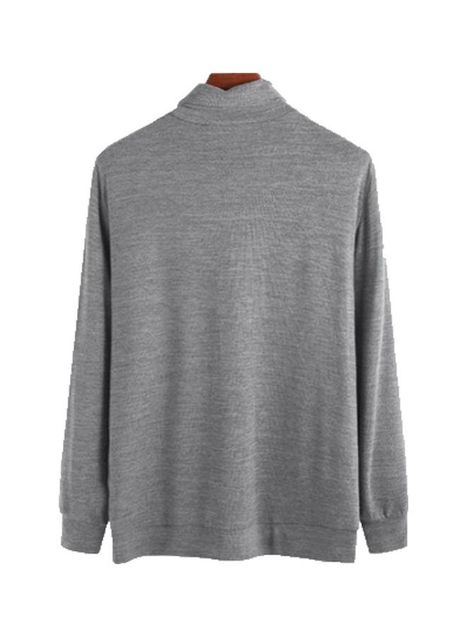 Knitted Pullover Sweater Grey