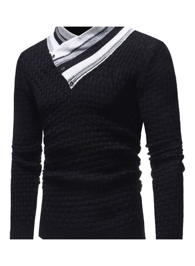 Casual Winter Sweater Black