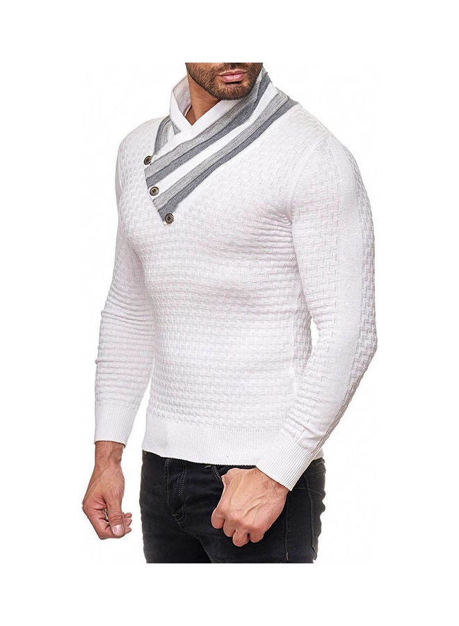 Casual Winter Sweater White