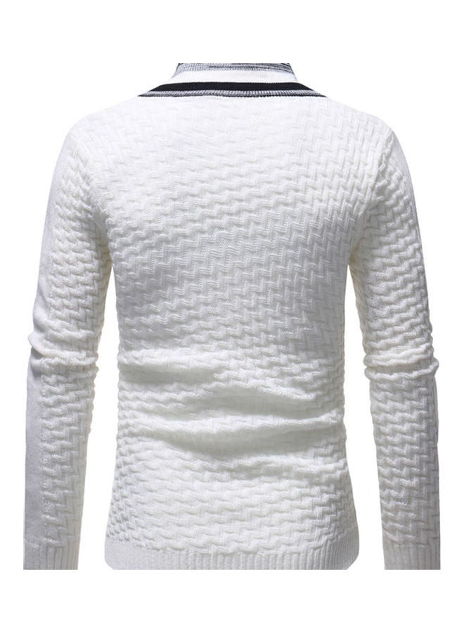 Casual Winter Sweater White