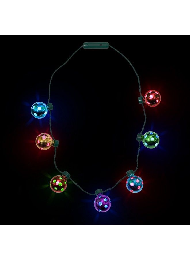 Led Holiday Jingle Bell Necklace For Kids And Adults