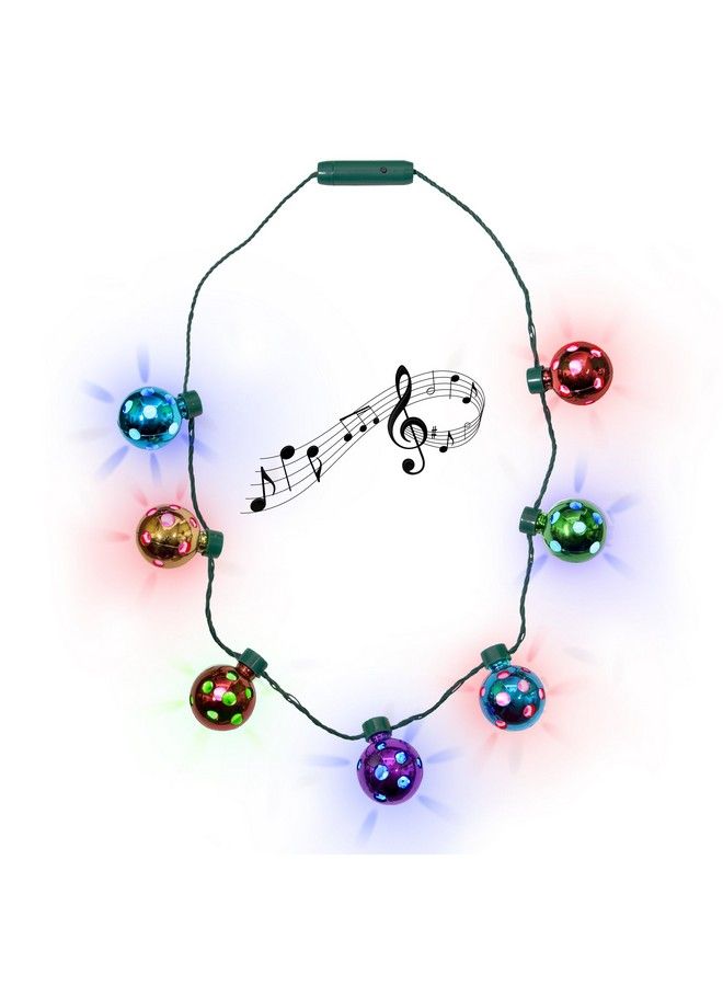 Led Holiday Jingle Bell Necklace For Kids And Adults