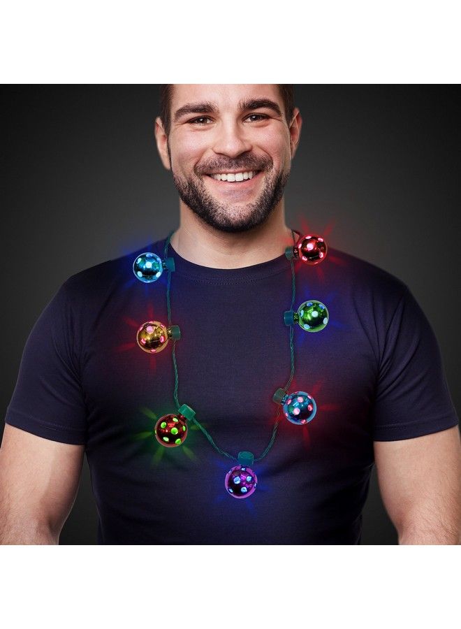 Led Holiday Jingle Bell Necklace For Kids And Adults