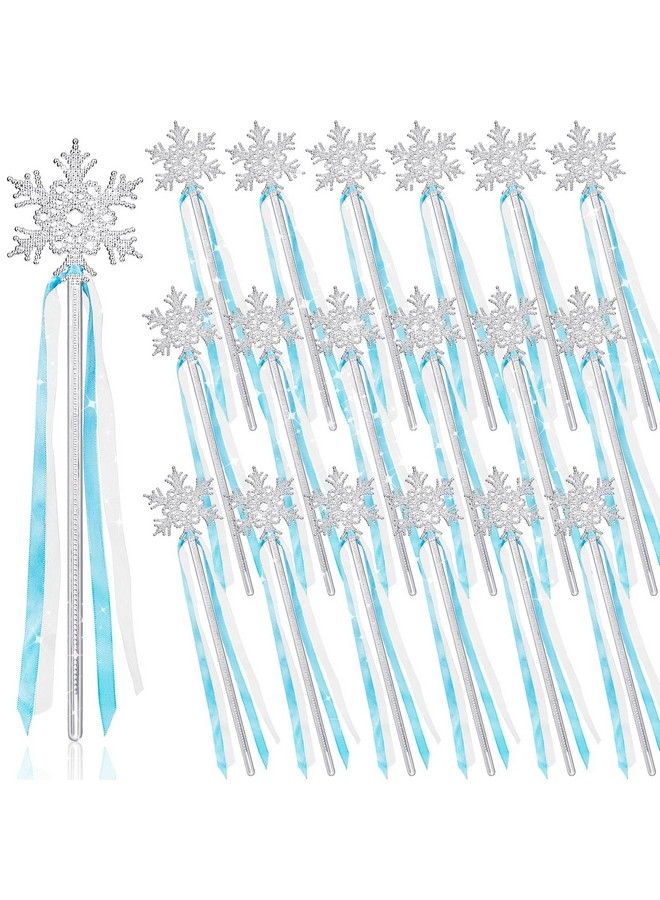 12 Pieces Frozen Snowflake Wand Silver Snowflake Magic Wand Snowflake Theme Winter Wand Princess Wand