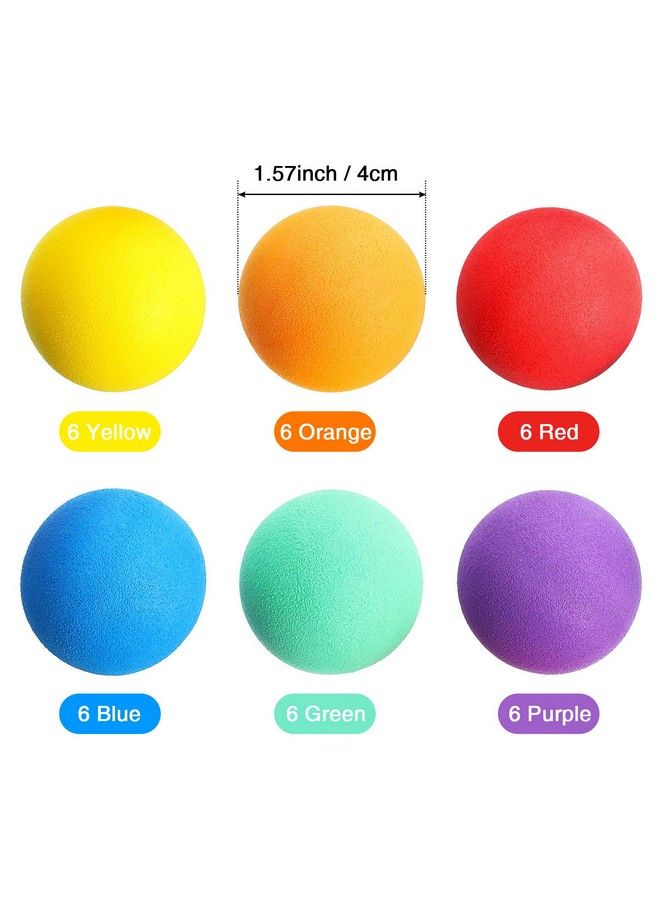 36 Pieces Soft Foam Balls Mini Sponge Play Balls Lightweight Colorful Indoor Balls For Indoor Outdoor Playing Crafts Birthday Party Favors Bag Fillers