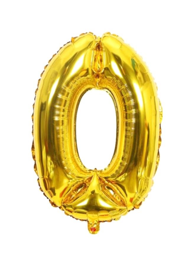 0 Number Aluminium Foil Balloons 40inch