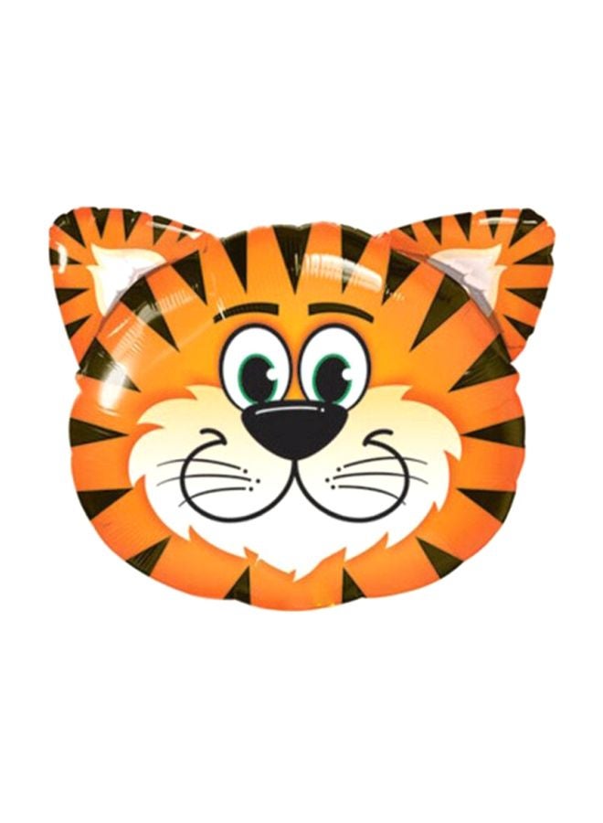7-Piece Tiger Foil Head And Latex Balloon Set 76x28cm