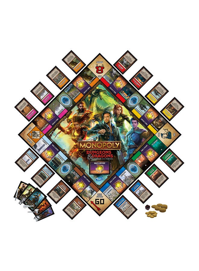 Dungeons & Dragons: Honor Among Thieves Edition – Adventure Across the Forgotten Realms, Collect Treasure, Battle Monsters, and Build Your Gold in this D&D-Themed Board Game for Ages 8+