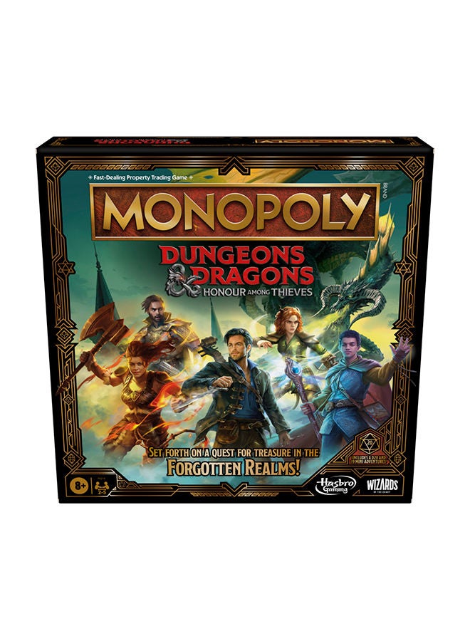 Dungeons & Dragons: Honor Among Thieves Edition – Adventure Across the Forgotten Realms, Collect Treasure, Battle Monsters, and Build Your Gold in this D&D-Themed Board Game for Ages 8+