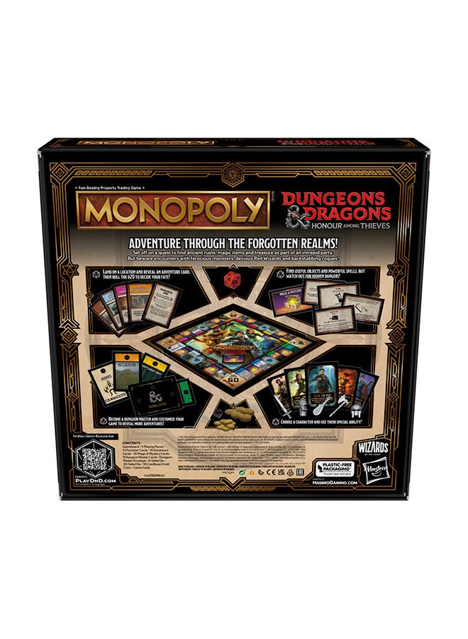 Dungeons & Dragons: Honor Among Thieves Edition – Adventure Across the Forgotten Realms, Collect Treasure, Battle Monsters, and Build Your Gold in this D&D-Themed Board Game for Ages 8+