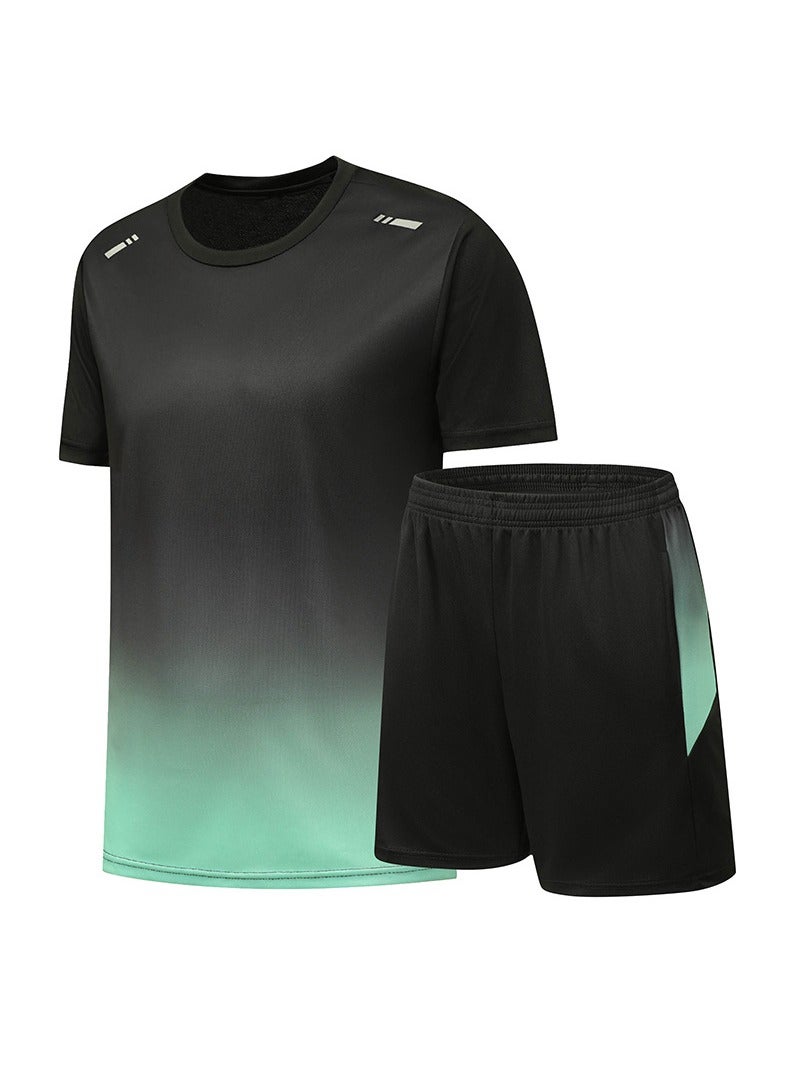 Loose Fitting Ice Silk Pants Quick Drying Sports Set