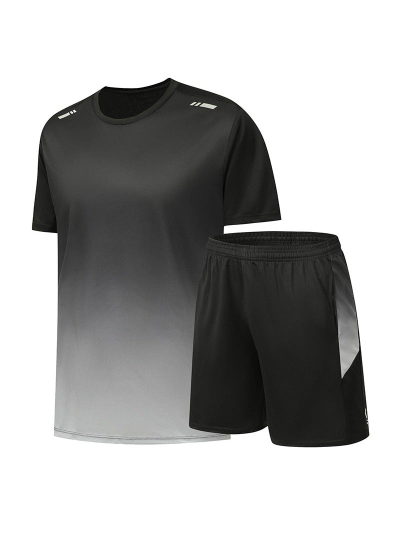 Loose Fitting Ice Silk Pants Quick Drying Sports Set