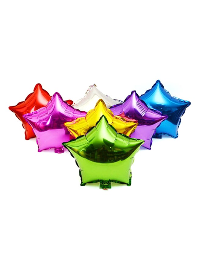 7-Piece Star Shaped Balloon Set 10inch