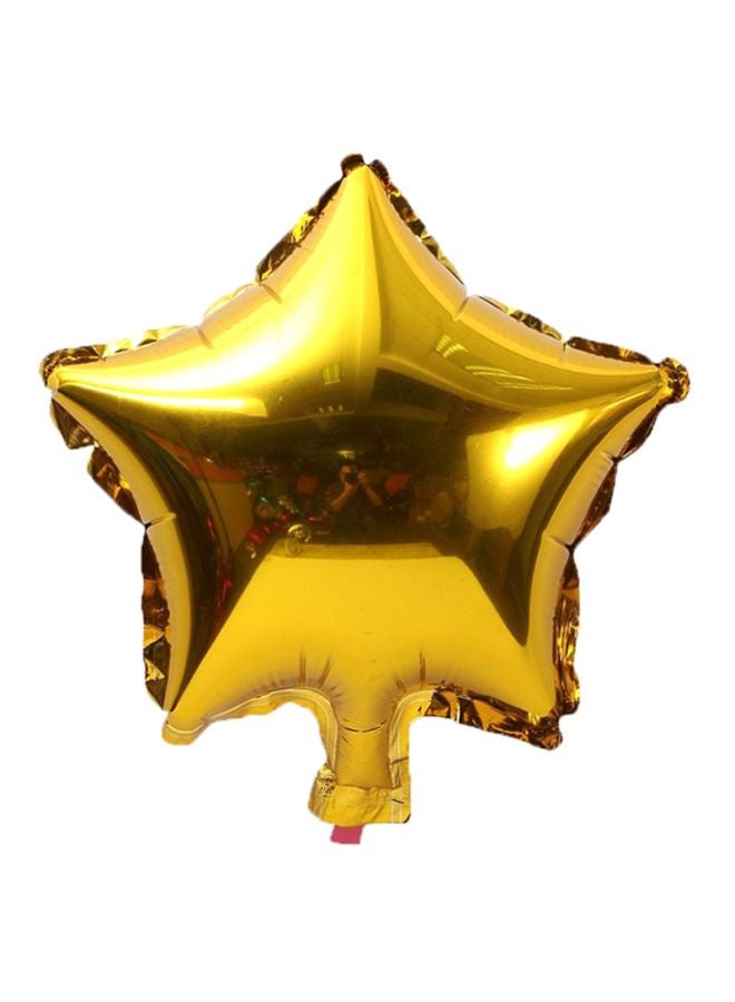 10-Piece Five-pointed Star Foil Balloon 10inch