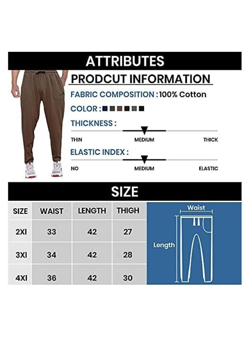 Eviking Men's Plus Size Track Pants Jogger & Comfort wear