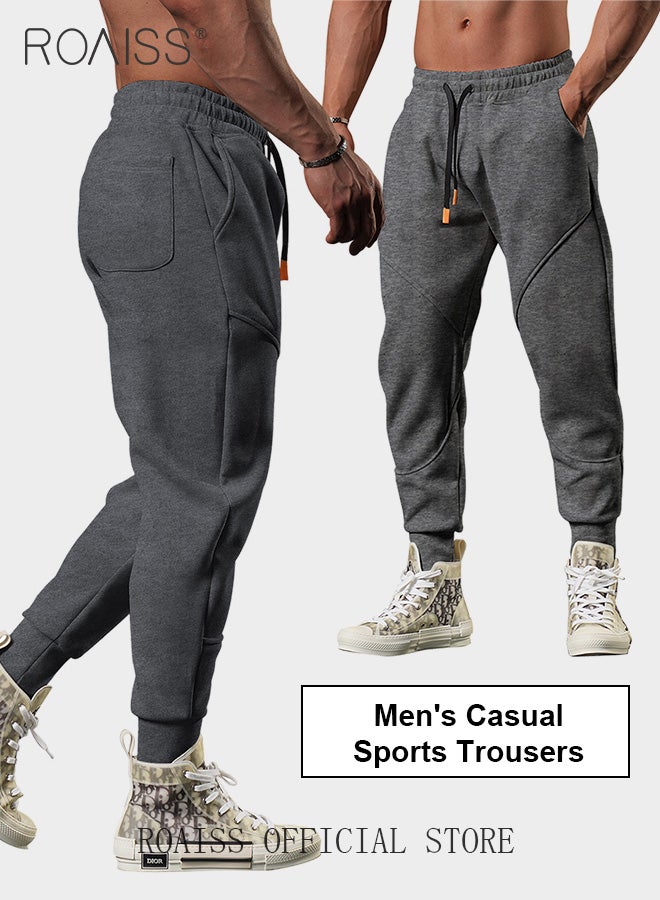 Men Outdoor Sports Sweatpants Tapered Leg Joggers for Fitness Running and Outdoor Adventures Ideal Training and Casual Wear