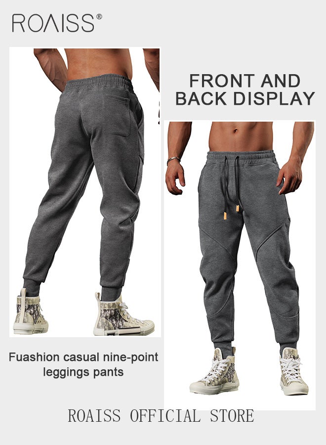 Men Outdoor Sports Sweatpants Tapered Leg Joggers for Fitness Running and Outdoor Adventures Ideal Training and Casual Wear