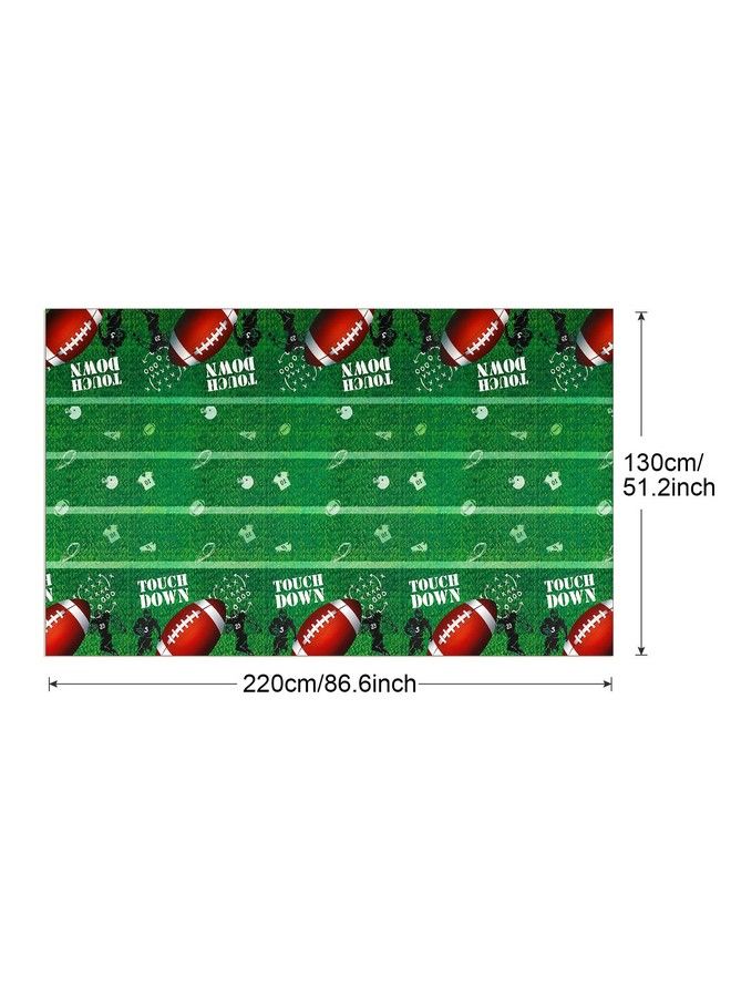 3 Packs Football Table Cover Football Theme Tablecloths For Game Day Sports Theme Birthday Party Supplies Outdoor School Event Party Decorations