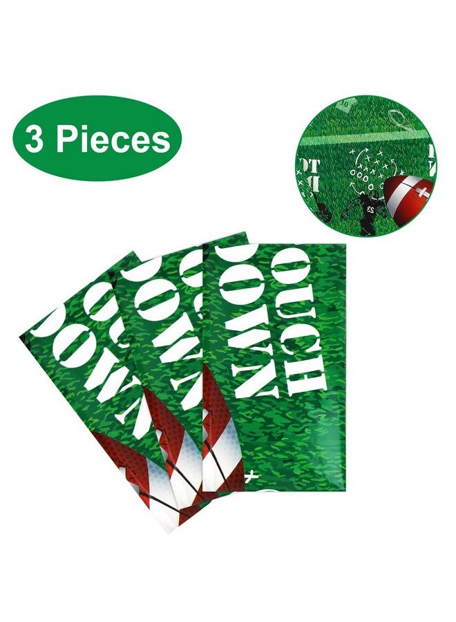 3 Packs Football Table Cover Football Theme Tablecloths For Game Day Sports Theme Birthday Party Supplies Outdoor School Event Party Decorations