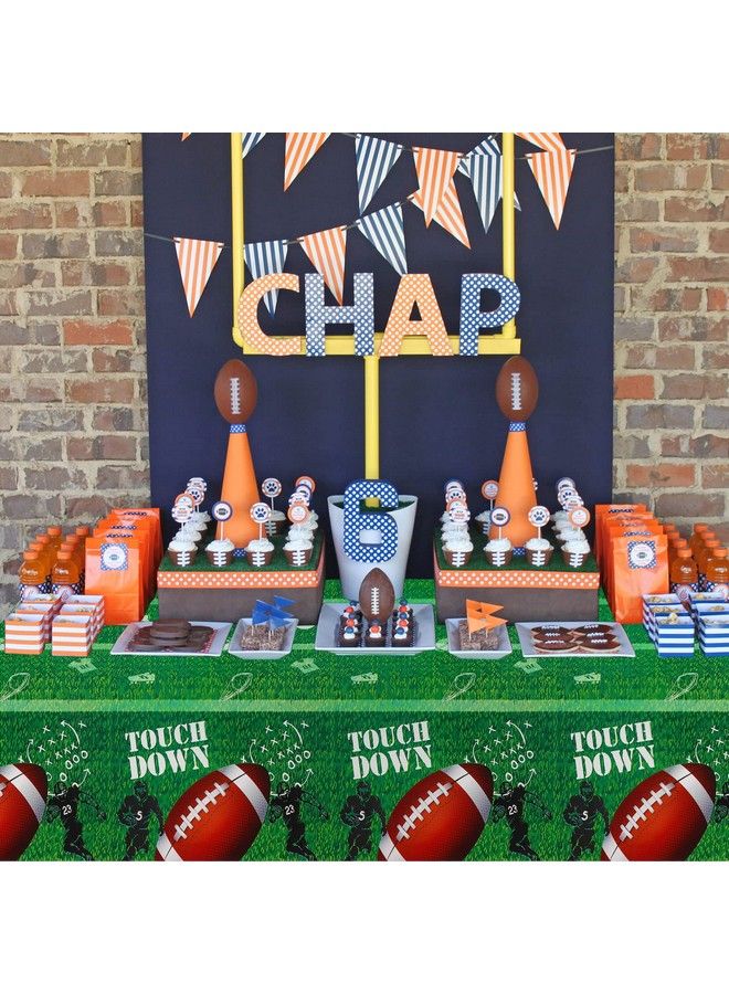 3 Packs Football Table Cover Football Theme Tablecloths For Game Day Sports Theme Birthday Party Supplies Outdoor School Event Party Decorations