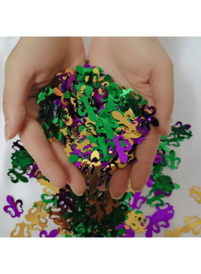 1400Pcs Mardi Gras Confetti Decorations Carnival Birthday Party Supplies Favors Table Decor