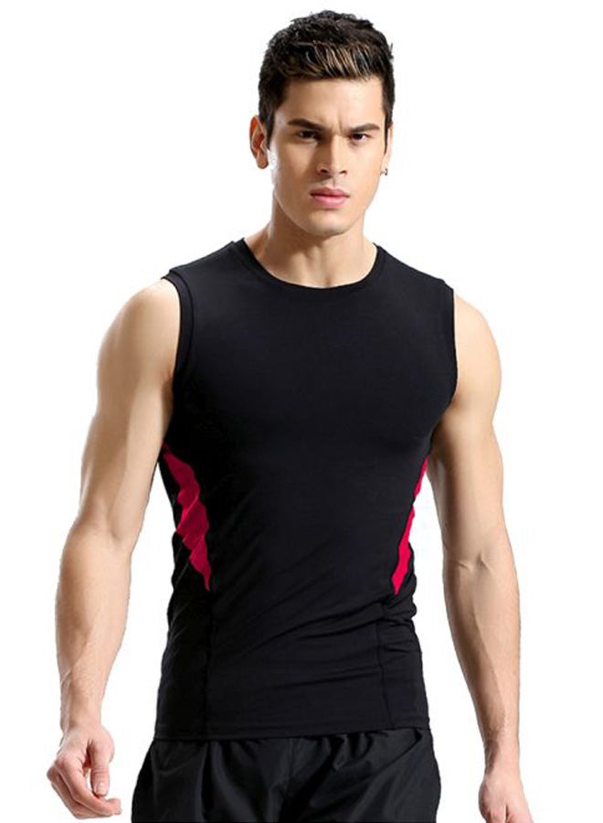 Base Layer Running Vest Black/Red