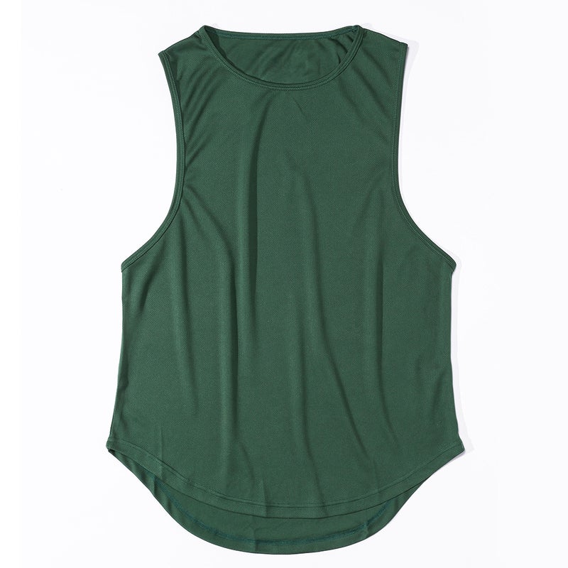 Men's Sport Tops Running Vest Green