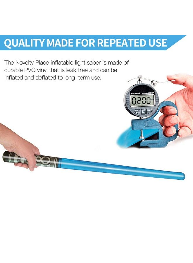 Inflatable Light Saber Sword Toys Set For Kids Party Favors 30 Inches (Pack Of 8)