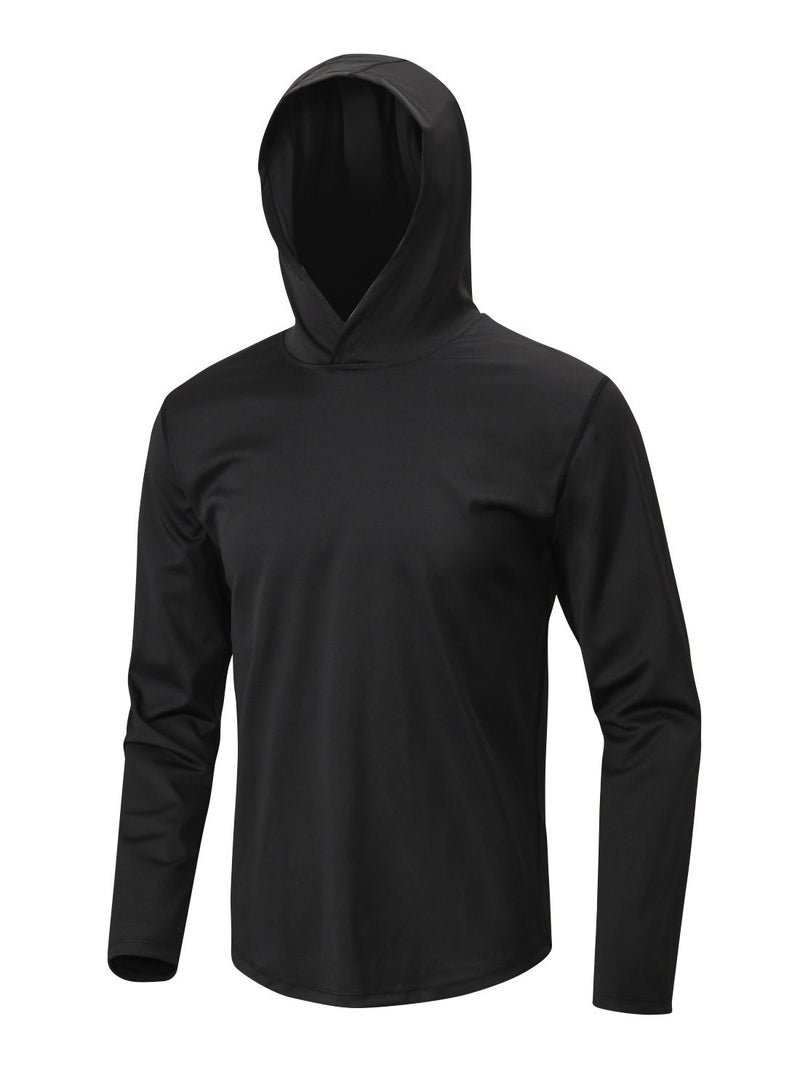 Men Quick Dry Breathable Elastic Coat Black