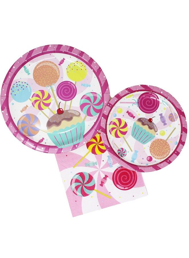 Candy Party Packs (52 Pieces For 16 Guests) Candy Party Decorations Candy Plates And Napkins Ice Cream Party Two Sweet Party Candyland Birthday Party Blue Orchards