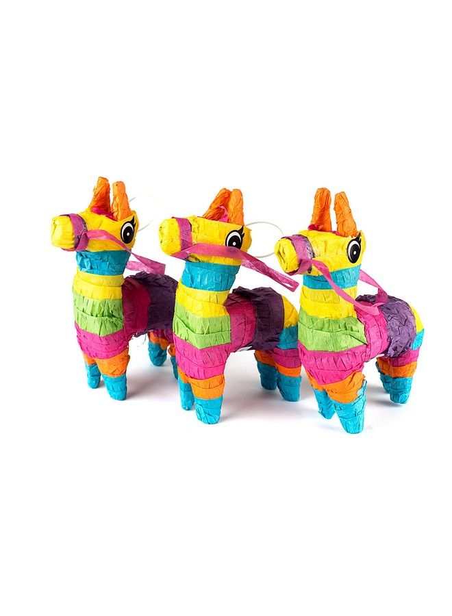 Set Of 3 Mini Donkey Pinatas 4