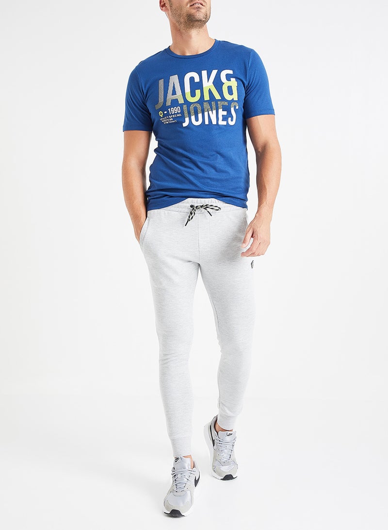 Drawstring Waist Sweatpants Grey