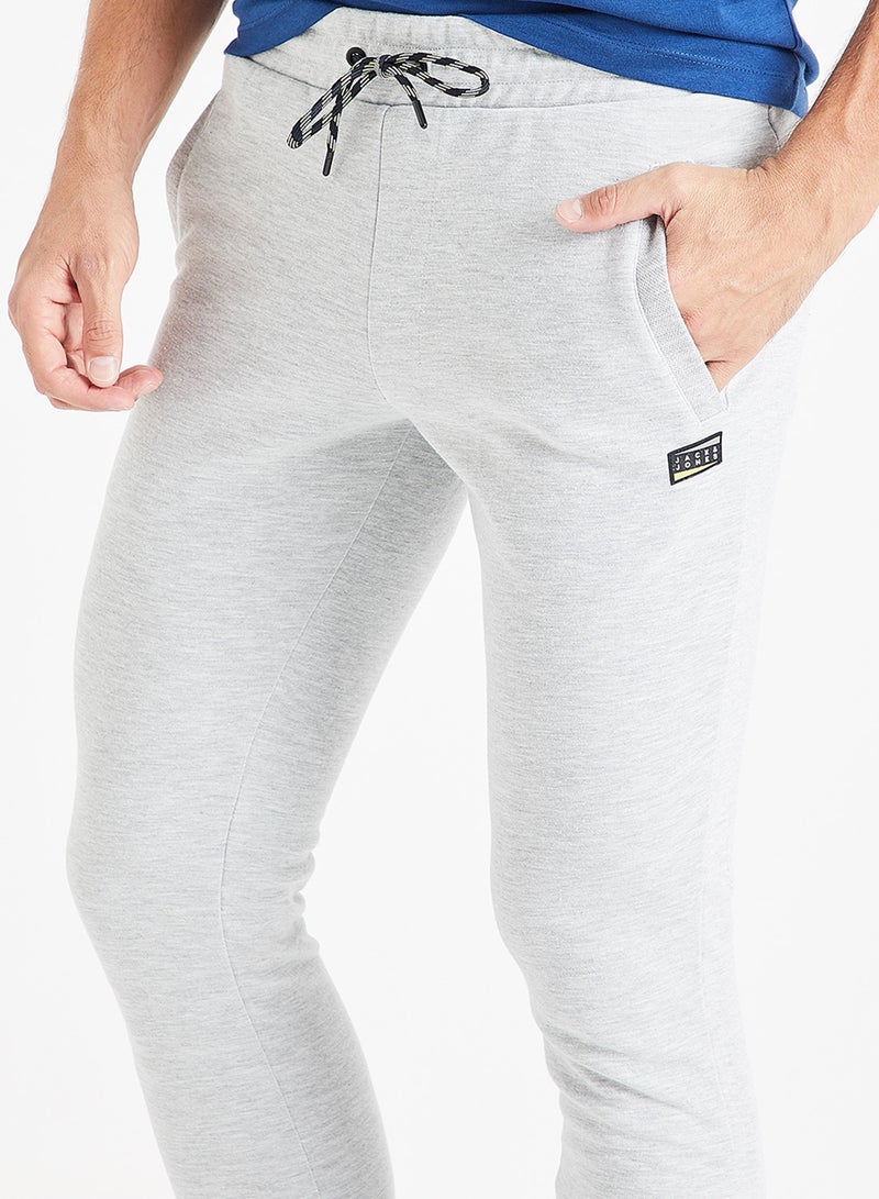 Drawstring Waist Sweatpants Grey