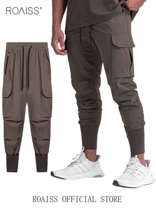 Workout Pans for Men Casual Trend Running Fitness Youth Sweatpants Solid Pants Men's Summer Men's Pants Men's