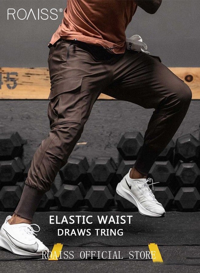 Workout Pans for Men Casual Trend Running Fitness Youth Sweatpants Solid Pants Men's Summer Men's Pants Men's