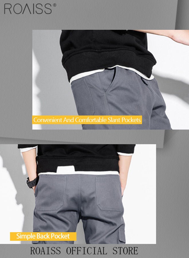 Men's Cargo Pants Casual Pants with Elastic Drawstring Suitable for Various Body Types Simple and Trendy