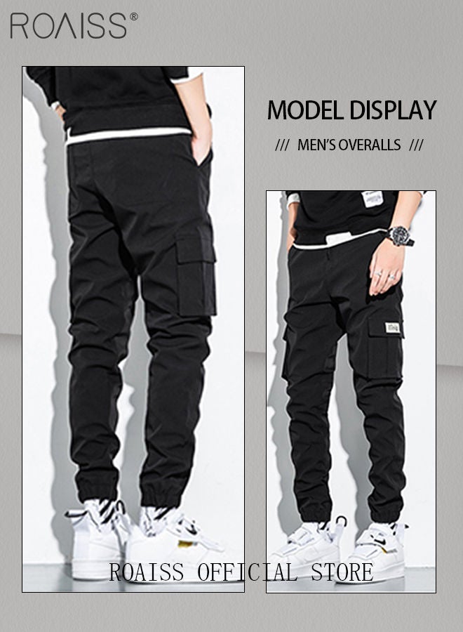 Men's Cargo Pants Casual Pants with Elastic Drawstring Suitable for Various Body Types Simple and Trendy