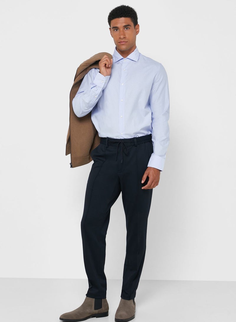 Pleated Slim Fit Pants