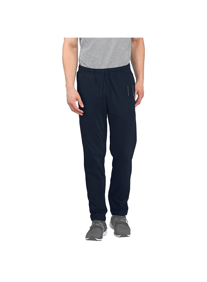 Solid Design Drawstring Sweatpants Blue