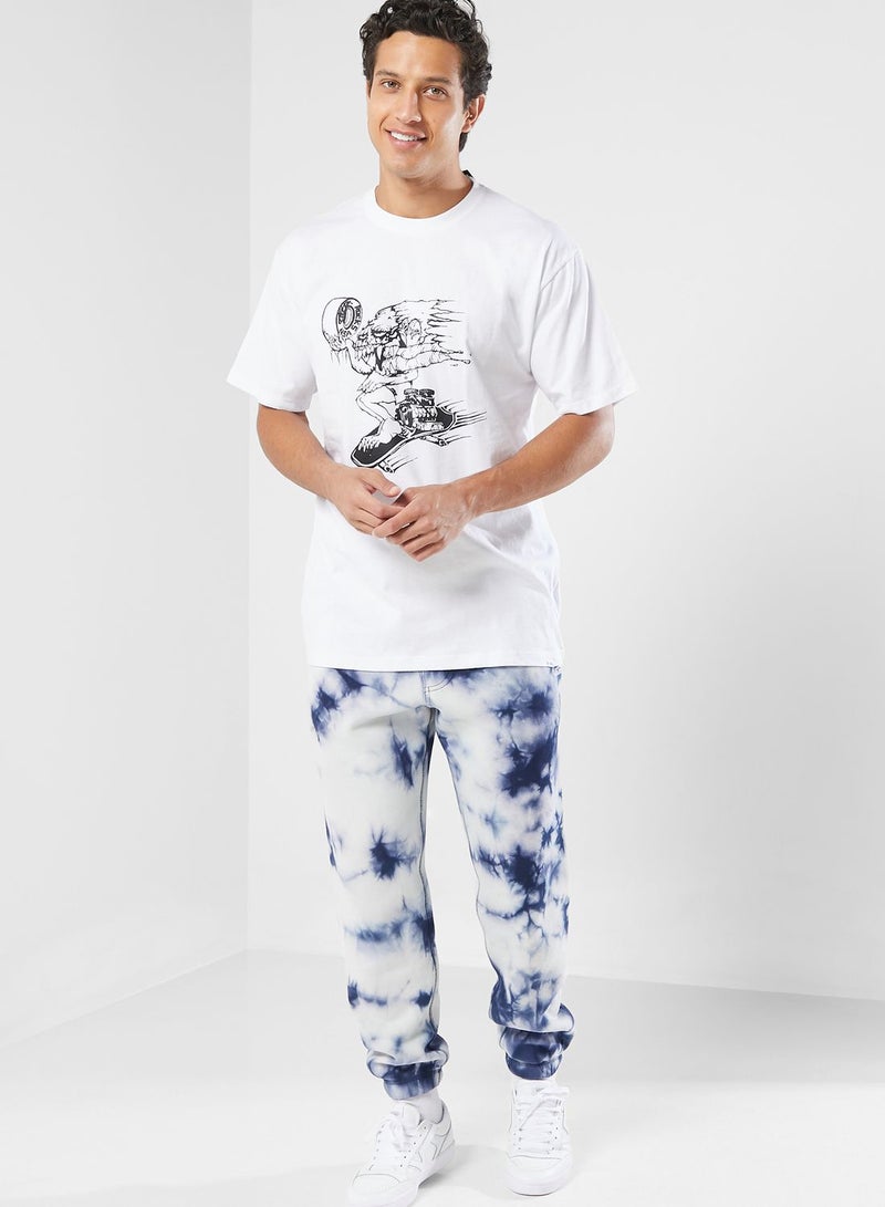 Comfycush Tie Dye Relaxed Fleece Sweatpants