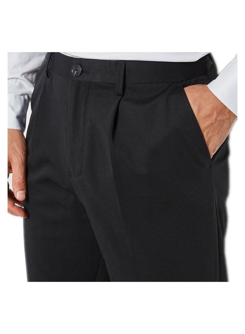 Slim Tapered - Jim Flex Ankle Trouser For Men | Men'S Flex Flat Front Straight Fit Pant | Mens Trousers Office Business Work Formal Casual Smart Big Pocket Pants